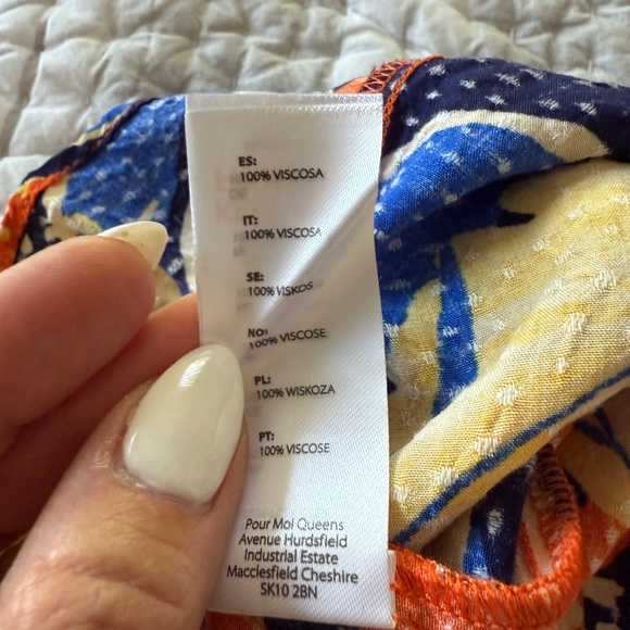 Pour Moi Off-Shoulder Floral Mini Dress, Size 12 - Picture 6 of 6